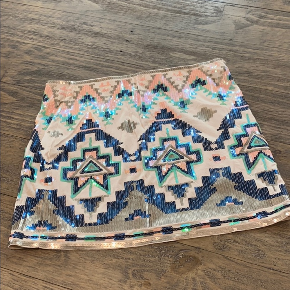 Sequin skirt in a size xs